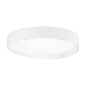 image of Netlighting Merano Beach 80cm Integrated LED Semi Flush Light White Aluminium Le