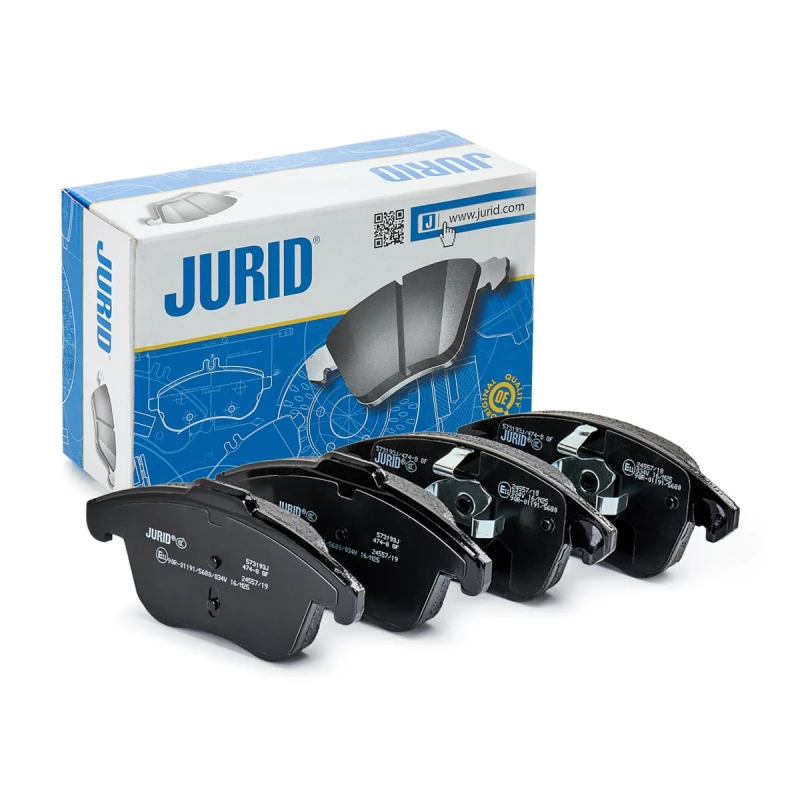 Image of JURID 573193J Brake pad set not prepared for wear warning indicator, without accessories, with piston clip Brake Pad Set,disc brake (402)