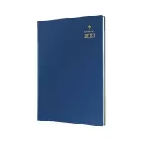 image of Collins 35 A5 Week to View 2023 Desk Diary - Blue