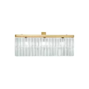 image of Prisma Designer Crystal Wall Light Polished Gold, 3x G9