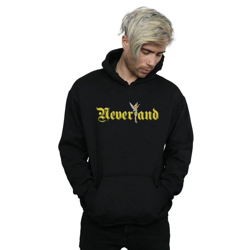 Image of Disney Men Tinker Bell Neverland Hoodie in Black Size: Small Black S Male 5059114953332