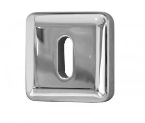 image of LocksOnline Square Bevelled Keyhole Escutcheon