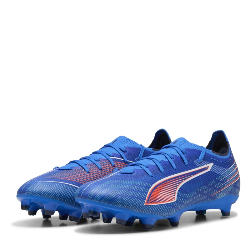 Image of Puma Ultra 6 Match Adults Firm Ground Football Boots Blue/White male 9.5 (44)