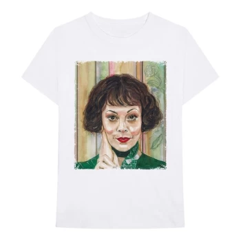 Image of Peaky Blinders - Polly Painting Unisex Medium T-Shirt - White