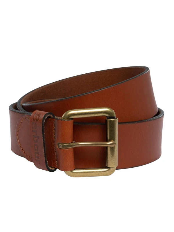 Image of Barbour Allanton Leather Belt Natural Tan M