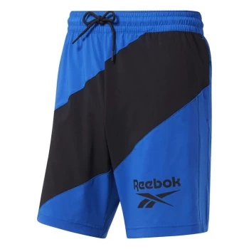 image of Reebok WOR Woven Graphic Shorts Mens - Blue