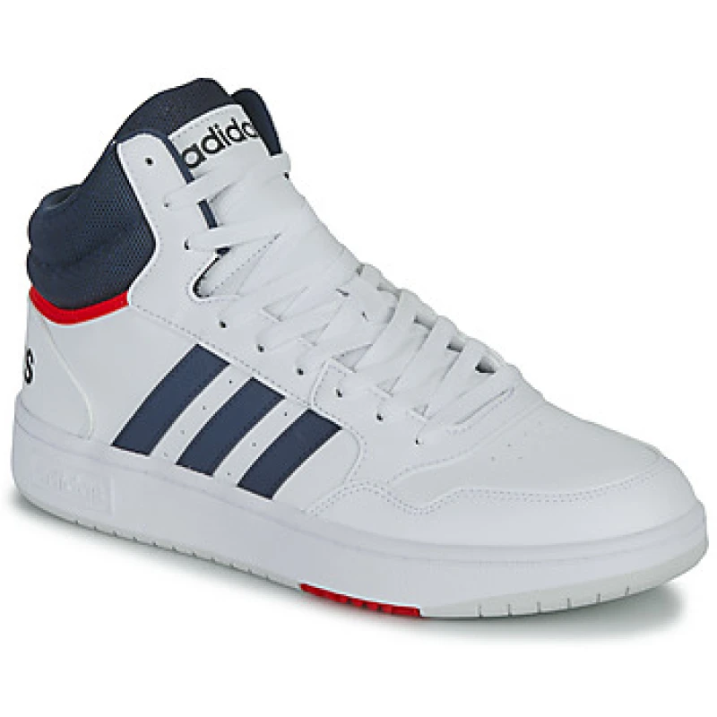 Image of adidas HOOPS 3.0 MID mens Shoes (High-top Trainers) in White