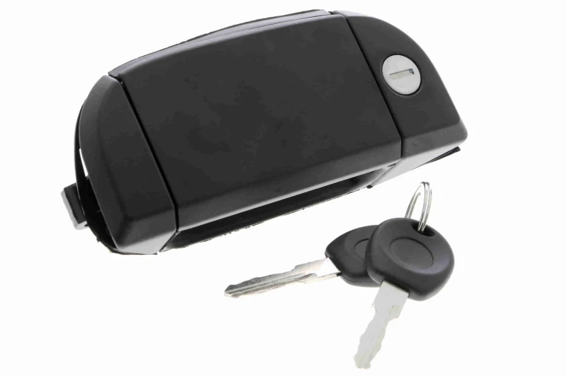 Image of VAICO V10-2153 Door Handle Left Front, black, with key, Original VAICO Quality Door Handle (1373)