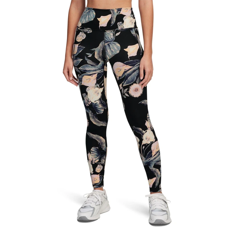 Image of Under Armour Womens Meridian Print Gym Leggings Black female 8 (XS)