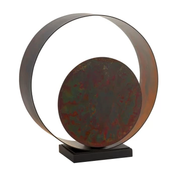Image of Messina Table Lamp Bronze Patina Finish & Dark Bronze Paint