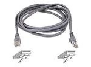 image of Belkin High Performance - Patch cable - RJ-45 (M) - RJ-45 (M) - 1m - UTP - ( CAT 6 ) - gray