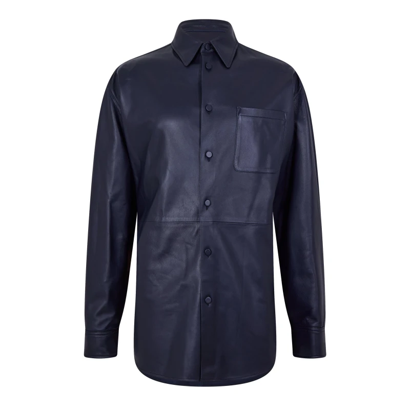 Image of Off White Mens Leather Shirt Sierra Leone male M