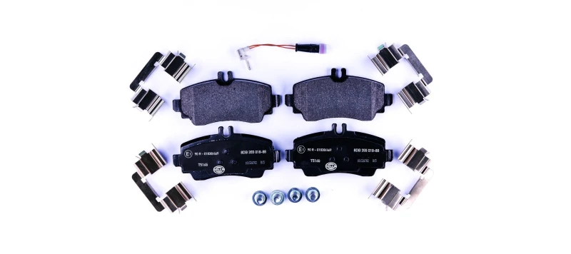 Image of HELLA Brake pad set HELLA 8DB 355 018-881