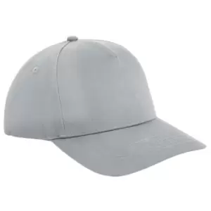 image of Beechfield Urbanwear 5 Panel Snapback Cap (One Size) (Light Grey)