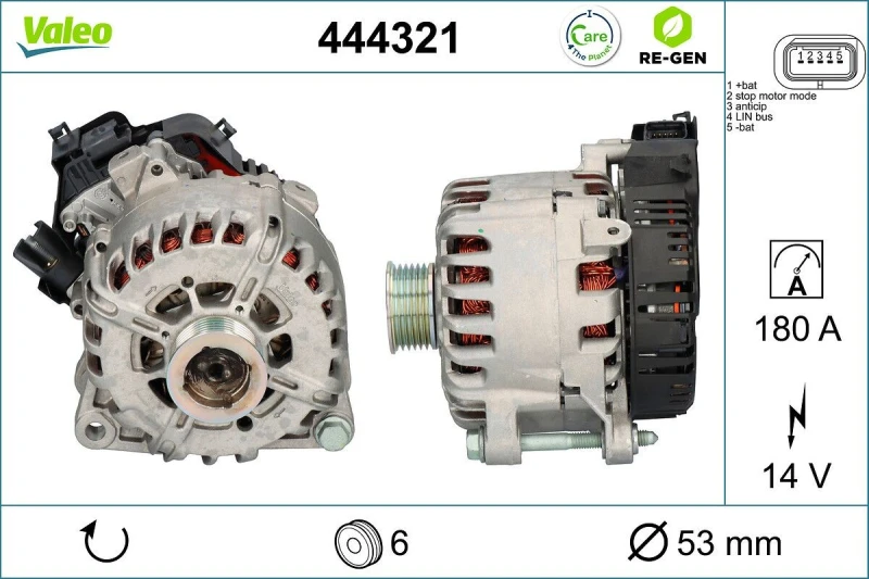 Image of Alternator, starter VALEO 444321