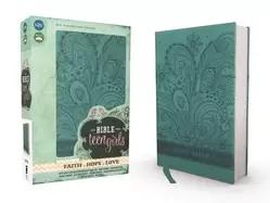 Image of niv bible for teen girls leathersoft blue growing in faith hope and love