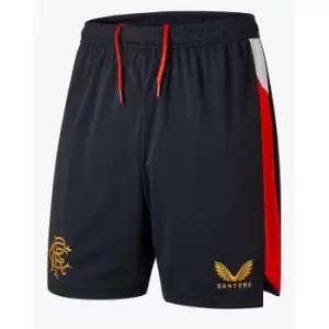 Image of Castore Rangers Away Shorts 2021 2022 Junior - Black