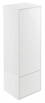 Image of Wickes Eli White Gloss Wall Hung Tall Tower Unit - 400 mm
