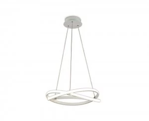 Image of Ceiling Pendant 42W LED 3000K, 3400lm, Dimmable White Acrylic