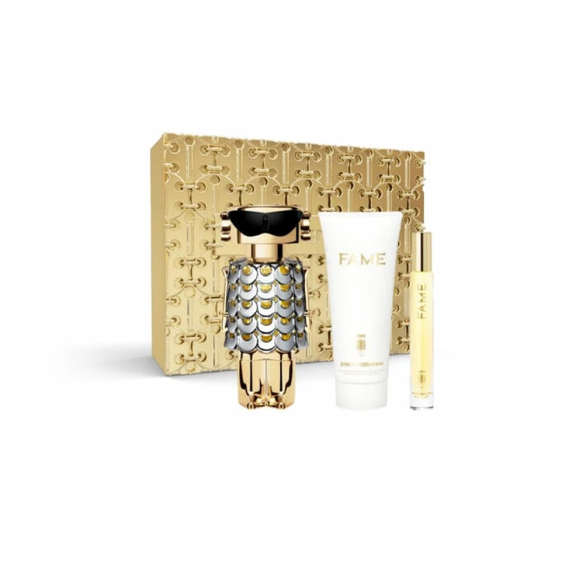 Image of Paco Rabanne Fame Gift Set 80ml Eau de Parfum + 100ml Body Lotion + 10ml EDP
