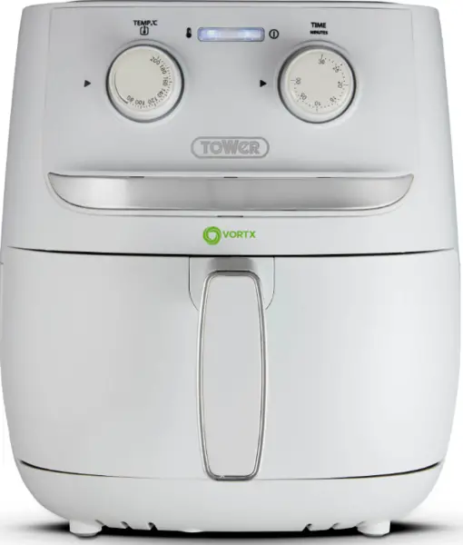 Image of Tower Vortx T17126WHT 1500W 3.8L Manual Air Fryer