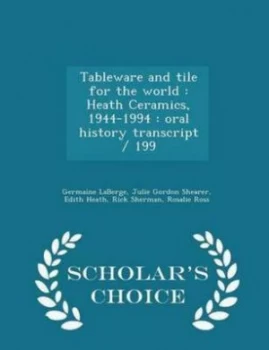 Image of Tableware and Tile for the World by Germaine Laberge Paperback