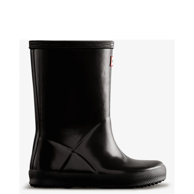 Image of Hunter Kids First (Gloss) Wellington - Black 4 (21)