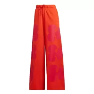 Image of adidas Marimekko Wide Leg Joggers Womens - Collegiate Orange