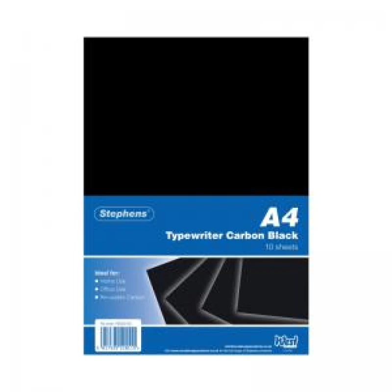 Image of Stephens Black Typewriter Carbon A4 Paper (100 Pack) RS520153