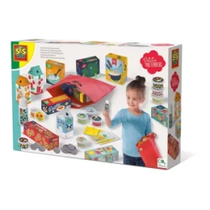 Image of SES CREATIVE Petits Pretenders Childrens Supermarket Groceries Play Set, Unisex, Three Years and Above, Multi-colour...