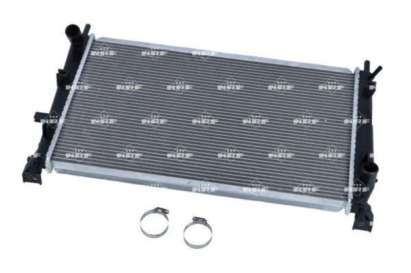 Image of NRF 56135 Engine radiator EASY FIT Brazed cooling fins, Aluminium, with mounting parts Aluminium Radiator,engine cooling (470)