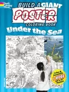 Image of build a giant poster coloring book under the sea