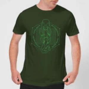 Image of Harry Potter Morsmordre Dark Mark Mens T-Shirt - Forest Green - M