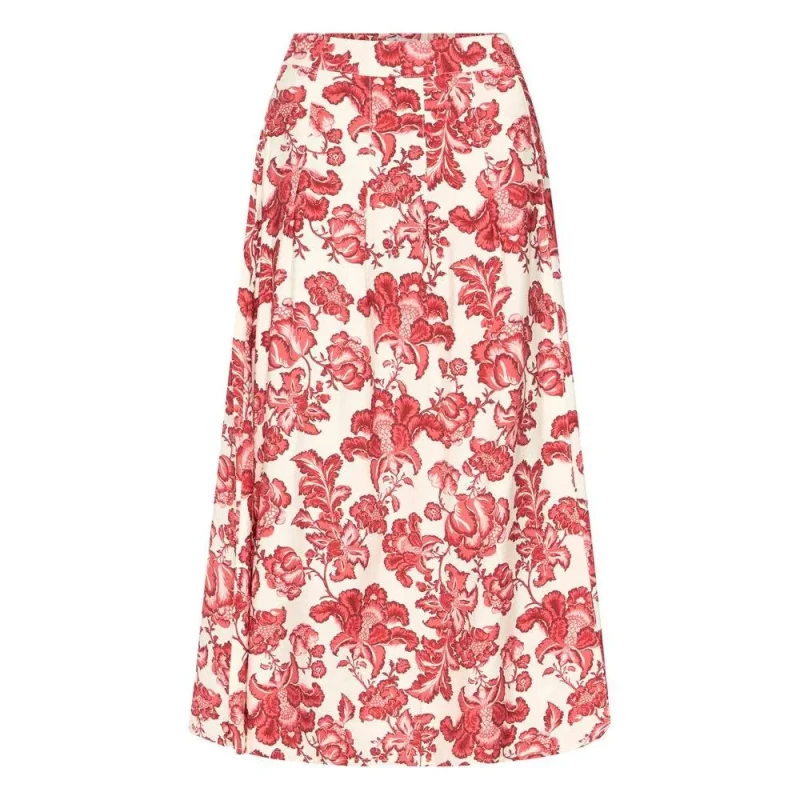 Image of Ichi Long skirt woman Ichi Gilvis Rouge Female 34