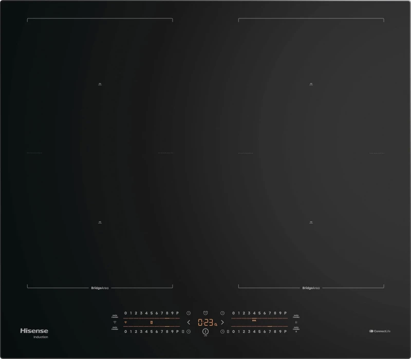 Image of Hisense 60cm 4 Zone Induction Hob with Area Flex HI6442BSCWF Black