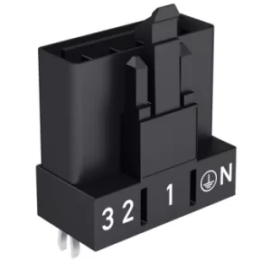 Image of WAGO 890-815 5 Pole 16A 4.4mm PCB Mount Plug Straight Black