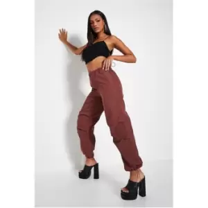 Image of I Saw It First Toggle Waist Parachute Cargo Trouser - Brown