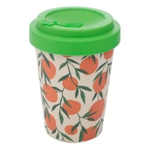Image of Oranges Reusable Screw Top Bamboo Composite Travel Mug