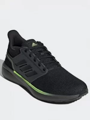 Image of adidas Eq19 Run Winter Shoes, Grey/Black/Green, Size 10.5, Men