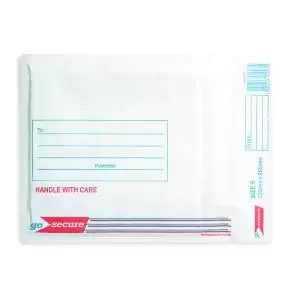 GoSecure Bubble Envelope Size 5 Internal Dimensions 205x245mm White