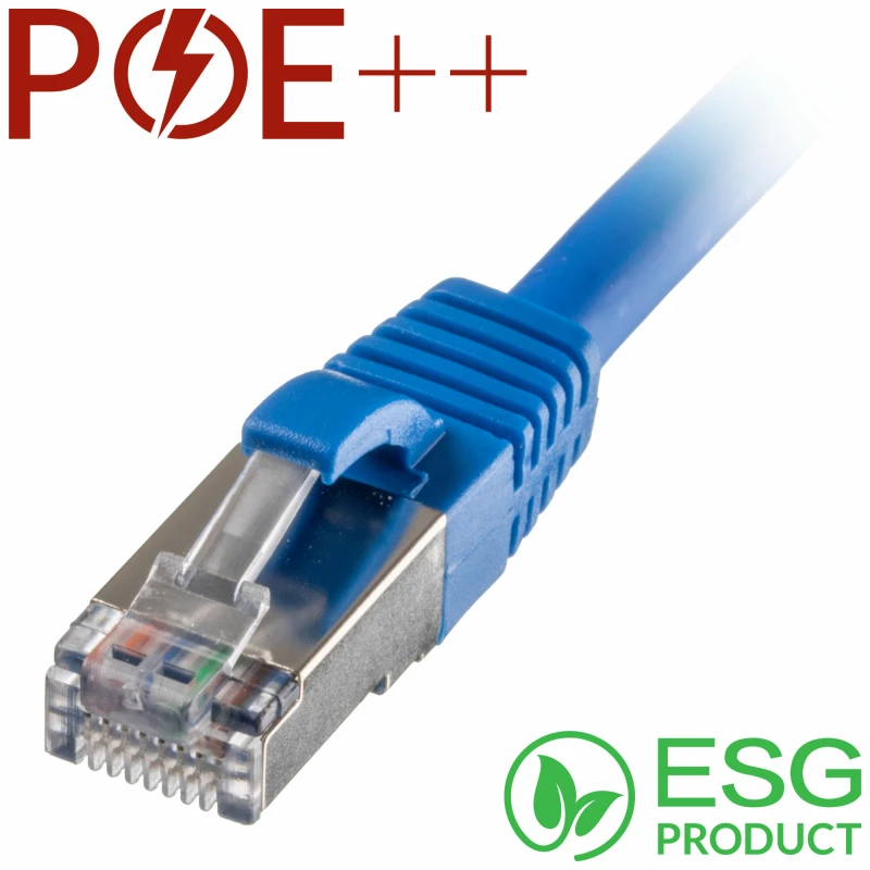 Image of Cablenet Cablenet 1m Cat6a RJ45 Blue S/FTP LSOH 26AWG Snagless Booted Patch Lead (PK 100) 65-4010B