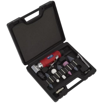 Image of GSA675 Air Die Grinder 90° Angle Kit 15pc - Sealey