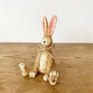 Image of Sitting Rabbit With Jute Bow