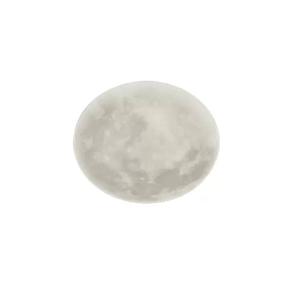 Image of Lunar Modern 22W LED Semi Flush Light White 3000K Remote control