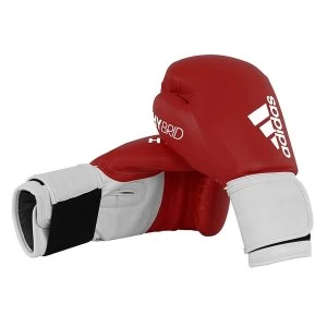 image of Adidas 100 Hybrid Boxing Gloves Red - 10oz