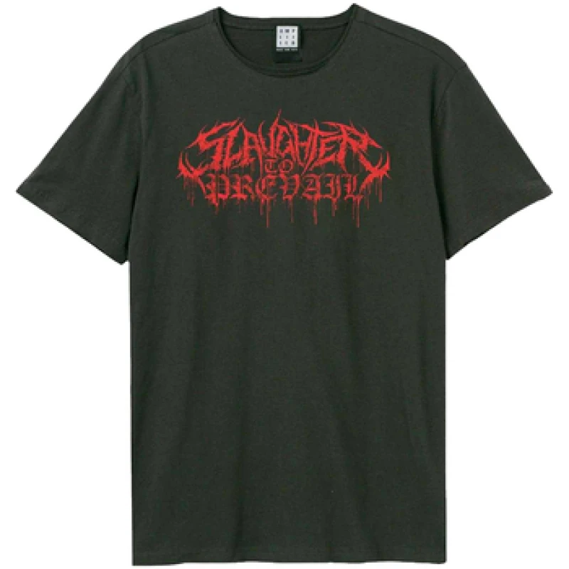 Image of Amplified Mens 1984 Slaughter To Prevail T-Shirt in Charcoal Size: XS Charcoal Male XS