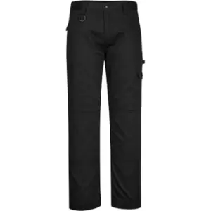 Image of Portwest WX2 Work Trousers Black 28" 31"