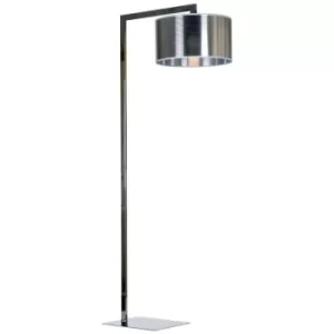 image of Linea Verdace Maxima Floor Lamp With Shade Chrome