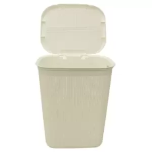 image of JVL 50L Laundry Basket - Ivory