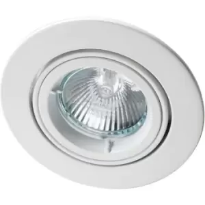 image of Robus Adjustable GU/GZ10 IP20 Non-Integrated Downlight White - R208SC-01